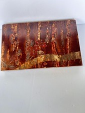 Vintage Japanese Kabazaiku Cherry Bark Box - Mid Century Wild Sakura Wood Box picture
