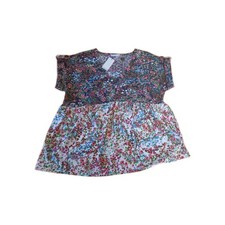 Kaily K Size S Floral - Blouse- Short Sleeve picture