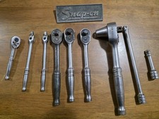 10pc LOT Vintage Snap-On Ratchet Set w/ Tubelox Scaffold Ratchet Wrench picture