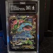 2016 POKEMON XY BLACK STAR PROMO #XY123 FULL ART/VENUSAUR EX TAG 6 picture