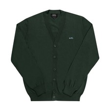 A.P.C. New Joseph V-Neck Men's Cardigan COGDK H22229 Military Kaki picture