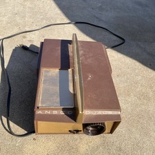 Vintage Ansco Dualet Jn234 Slide Projector Mid-Century Tested 35 Mm Photo Prop picture