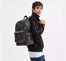 NWT Coach CW311 West Backpack In Signature Camo Print Bag Camouflage Grey $550 picture