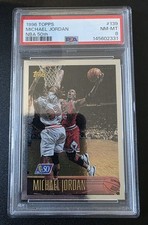 1996 Topps #138 MICHAEL JORDAN 50th PSA 8 picture