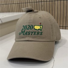 RARE Masters 2020 Masters Golf Tournament Beige Cap Golf Hat picture