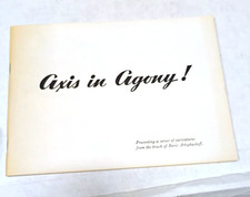 Boris Artzybasheff  AXIS IN AGONY   First Edition 1944 Wartime Caricatures Rare picture