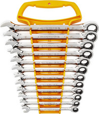 GEARWRENCH 12 Piece 12 Point Ratcheting Metric Combination Wrench Set | 9412 picture