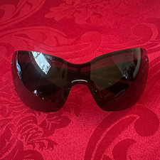 Gucci GG 1825/S Women’s Oversized Shield Sunglasses Black/Gray Tinted UV400 picture