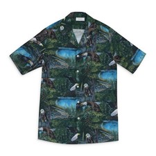 Rhude Multicolor Truck Stop Soaring Eagle Button Up SIZE XL $534 picture