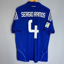 REAL MADRID 2008 2009 AWAY FOOTBALL SHIRT SOCCER JERSEY ADIDAS #4 SERGIO RAMOS picture