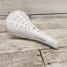Viscount Dyna MAX BMX Seat White 2123 Taiwan Old School 80s Saddle picture