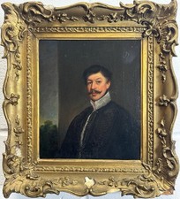 Continental School (19TH Cen-ry) : Portrait Of A Gentleman, Oil On Canvas picture