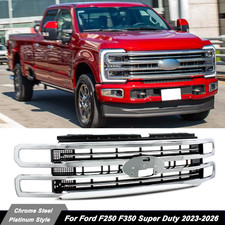 Chrome Grille Assembly 2024 Platinum Style For 2023-2026 Ford F250 F350 F-250 SD picture