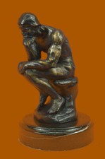 Rodin Rodin's The Thinker Classical Male Nude Bronze Marble Statue Sculpture Art picture