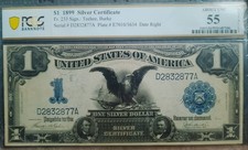 1899 $1 Silver Certificate Black Eagle PMG 55  picture