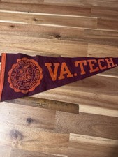 VTG 1940s VPI Virginia Tech Hokies Fighting Gobblers University 9” Felt Pennant picture