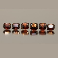 Lot of 6 Garnet Cushion Cut Loose Gemstones 6.8ct Total Natural Genuine Faceted picture