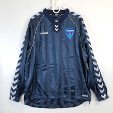 Hummel Yokohama FC Nylon Piste Jacket Navy M HAW4041 Soccer Sports Outer picture