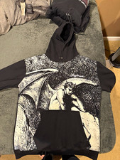 Rare G59 Suicide Boys Fallen Angel Statue Graphic Hoodie Black Size XL G*59 picture