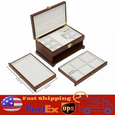 Elegant 3-Layer Wooden Jewelry Box with Pull-Out Drawers for Organized Storage picture