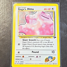 Pokemon TCG Koga's Ditto 10/132 Gym Challenge Holo Rare EN 2000 40 HP Basic picture