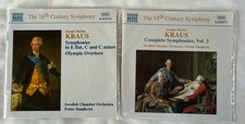 Lot 2 Joseph Martin Kraus NAXOS CDs 18th Century Symphonies MINT DISCS No Cases picture