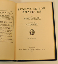 VTG 1938 LENS-WORK FOR AMATEURS BY HENRY ORFORD (REVISED BY A. LOCKETT) picture