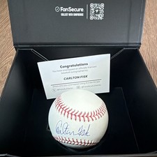 Carlton Fisk Signed Baseball Fanatics Authentic, Boston Red Sox MLB picture