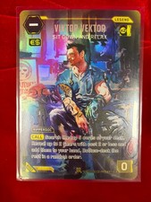 Viktor Vektor “Sit Down And Relax” B002 Nova Rare Cyberpunk TCG picture