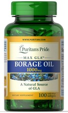 Puritan's Pride Borage Oil 1000 mg - 100 Softgels picture