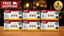 SATCO S8525  A15 130V 40W FROST APPLIANCE BULB 6 SETS OF 4 Total 24 Counts picture