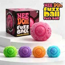 NeeDoh Wonder Flower Power Fuzz Ball Squishy Stress Ball Nee Doh Fuzzball picture