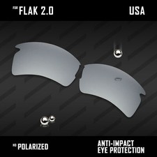 Anti Scratch Polarized Replacement Lenses for-Oakley Flak 2.0 OO9295 Options picture