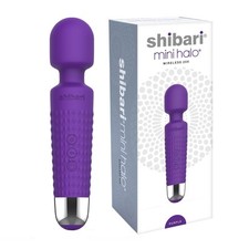 Shibari Mini Halo 20X Multi-Speed Wireless Power Wand Massager, Purple picture