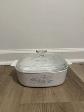 Vintage Corning Ware Country Cornflower A-2-B Casserole Dish 2 Liter with Lid picture