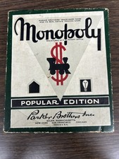 Vintage 1950's Monopoly Green Box Edition ~ No Board  ~ US Patent picture