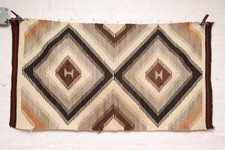 Antique LARGE Navajo Rug native American Crystal Eye Dazzler 51x27