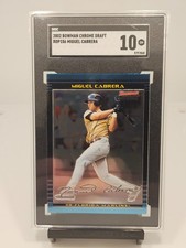 2002 Bowman Chrome Draft Picks & Prospects - Miguel Cabrera #BDP156 SGC 10 picture
