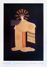 Erte Tassel Gown Offset Lithograph picture