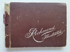 Richmond Illustrated Antique 1898 Book Portfolio of Photographs 31 Photogravures picture