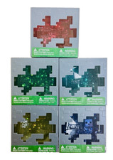 Complete Full Set Minecraft Jelly Cubes Lot of 5 TikTok VIRAL Squishy Fidget Toy picture