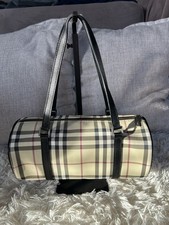 Burberry London Papillon Barrel Nova Check Hand Bag COA picture