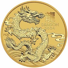 2024 1/10 oz Perth Lunar Year of the Dragon Gold Coin (BU) picture