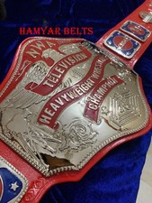 NWA Television heavyweight Championship Belt ,4mm Zinc,Nikal Plated,real Leather picture