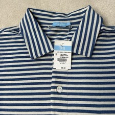 JMcLaughlin Levi Polo Shirt Men’s Small Bangle Striped Stretch Pocket picture