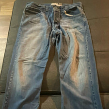 Levi's Silvertab Men's Blue Denim Straight Fit Jeans Mid Rise Medium Wash picture