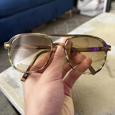 MOSCOT Spirit BJORN SUN Aviator Sunglasses Bamboo 58-17-145 Acetate NYC picture