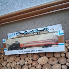 VINTAGE- ERTL Trucks Flatbed with I Beam Semi picture