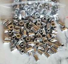 100 Pcs 6-32 Rivet Nut Aluminum knurled Nutserts Rivnut Nutsert SAE Standard picture