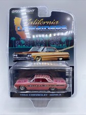 1964 '64 CHEVY IMPALA PINK CALIFORNIA LOWRIDERS SERIES 1 GREENLIGHT DIECAST 2022 picture